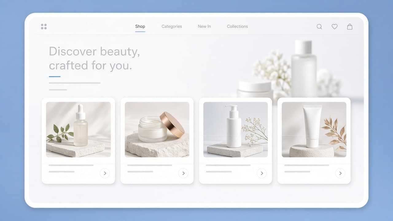 UI/UX product interface showcase